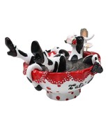 Cow Parade Cafe Ole Latin Culture Coffee Cup Bathing Cow Collector&#39;s Fig... - $71.55 CAD
