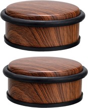 Sumnacon 2 Pcs. Heavy Duty Door Stops, No Drill, Sturdy Stainless, Woodgrain. - $35.33