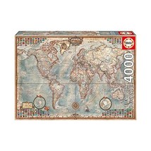 Educa 14827 - The World, Executive Map - 4000 pieces - Genuine Puzzle  - $111.00