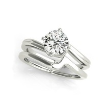 925 Sterling Silver 1 Ct Moissanite Classic Wedding Bands Fashion Simple Sona Je - £57.39 GBP
