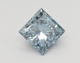 Blue PRINCESS Fancy Vivid Blue 1.70 Cts VS2 Lab Grown CVD Diamond for Ring - $640.00