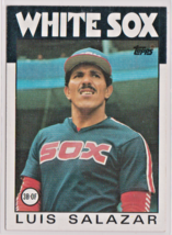 Luis Salazar Chicago White Sox 3B-OF 1986 Topps Card # 103 Excellent - $1.48