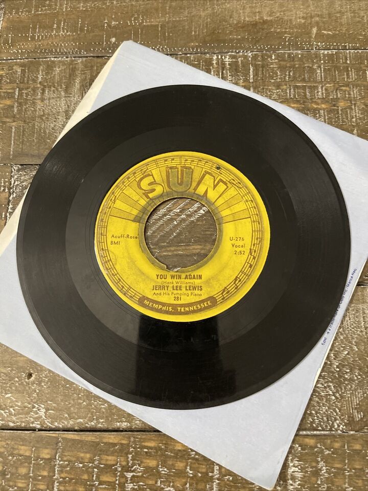 Jerry Lee Lewis You Win Again 45 Album - $10.00