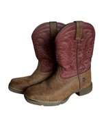 Durango Kids 8&quot; Boots Briar Brown Brick Red Cowboy Style DBTO222TS Kids 13M - $33.85 CAD