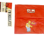 Simpsons 2005 Top Flap Lunch Bag &amp; Tote, Red With Homer D’oh! Haddad Acc... - £14.72 GBP