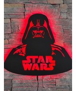Star Wars LED wall lamp. LED night light remote control lamp - £51.46 GBP