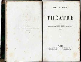 Theatre Victor Hugo Theater Plays French Literature 1856 3 Volumes - £86.74 GBP