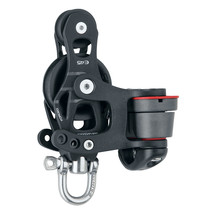 Harken 45mm Single Aluminum Element Fiddle Block w/Swivel  150 Cam Cleat... - £82.76 GBP