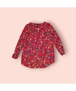 Chelsea &amp; Theodore Women&#39;s Floral Print Long-Sleeve Crossover Top - $380.79 MXN