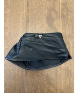 Build A Bear Black Skirt Faux Leather Biker Heart Embellishment - $14.29