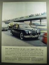 1958 Jaguar 3.4 Sedan Car Ad - Only 7,500 Americans can get a new Jaguar - £14.81 GBP