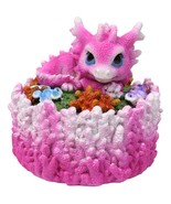 Cute Hot Pink Hatchling Dragon Sleeping On Coral Reef Decorative Trinket... - $39.28 CAD
