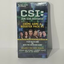 CSI CRIME SCENE GAME &amp; BOOSTER PACK #1 3 NEW CRIME CASES TV Series SEALE... - $5.33