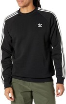 adidas Originals Mens Adicolor Classics 3-Stripes Crew Sweatshirt,Black,... - $56.94