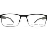 Alfred Sung Eyeglasses Frames AS4985 BLK CEN Rectangular Full Rim 56-19-145 - $55.91