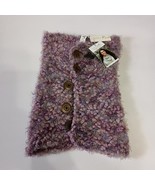 Simply Noelle Knubby Button Purple Neck Wrap Fashionable Trendy New With... - $359.14 MXN