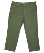 Love Fire Womens Green Slash Pocket Cotton Blend Pants w Belt Loops Size 16 - $311.86 MXN