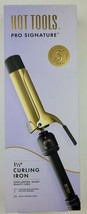 Hot Tools Pro Signature Gold Curling Iron | Long-Lasting, Defined Curls, 1 1/2&quot; - £21.80 GBP