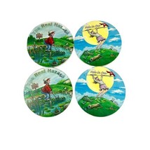 Gary Patterson Humourous Design Golf Joke Set Of 4 Coasters 4” Dad Gift READ - $28.04
