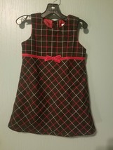 Old Navy Toddler - Black W/ Red and White Plaid Dress Size 2T    B19 - £6.18 GBP