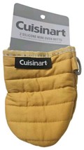 Set of 2 Cuisinart Silicone Non Slip Heat Resistant Mini Oven Mitts - Honey - $15.83