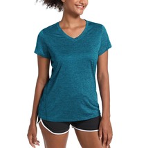 T Shirts Womens Short Sleeve T Shirts Quick Dry Lightweight Shirt Fitnes... - £28.78 GBP
