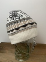 Reversible Mukluks Winter White Hat Womens One Size Snowflake Beanie Exc... - £13.97 GBP