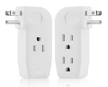 3 Way Outlet Vertical Wall Tap Splitter Adapter With 3 Prong Plug For Be... - $23.99