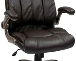 Office Star Executive Chair With Padded Arms And Cocoa, Faux Leather Seat. - $257.92