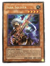 SUSA SOLDIER - 1st Edition - LOD-066 - Rare - YuGiOh Card NM - £4.62 GBP