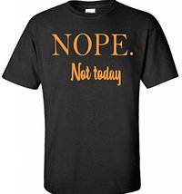 VRW Nope not today Mens T-shirt (XXL, Black) - £14.32 GBP