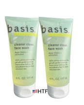 2x Basis Cleaner Clean Face Wash Oil Free Soap Free Gel Deep Clean Refresh 6oz - £74.93 GBP