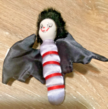 Mini spooky Halloween miniature Vampire Toy Doll porcelain head bean bag body - £6.93 GBP