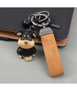 Leather Dog Key Holder, Pet Women&#39;s Decorative Key Fob/Coin Purse Access... - $38.28 CAD