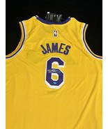 Lebron James Signed Los Angeles Lakers Basketball Jersey COA - $599.00