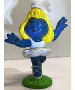 Smurfs Ballerina Smurfette Vintage PVC Figure Peyo Schleich 1978 - $6.77 CAD