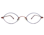 Jean Lafont Petite Eyeglasses Frames Fable 896 Blue Red Round Wire Rim 4... - $112.31