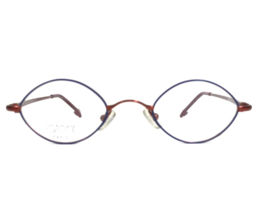 Jean Lafont Petite Eyeglasses Frames Fable 896 Blue Red Round Wire Rim 40-21-125 - £87.95 GBP