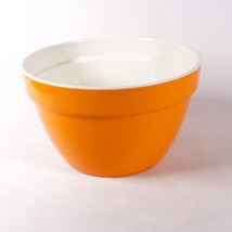 Melamine Plastic Popcorn Bowl 9.5&quot; Dish Pot Storage Container Cup Orange... - £7.29 GBP