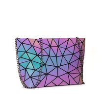DIOMO Messenger Bag Women&#39;s Chain Bag Trend Fashion Luminous Geometric S... - £33.51 GBP
