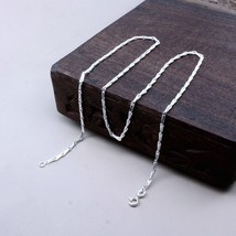 Real Solid 925 Sterling Silver Chain  18&quot; Neck Chain - £25.05 GBP