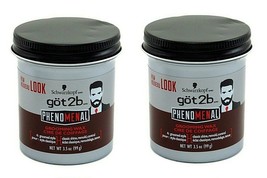 ( LOT 2 ) Schwarzkopf Got2b Phenomenal Grooming Wax, 3.5 oz Ea NEW - £31.64 GBP