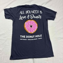 Comfort Colors The Donut Hole Florida Short Sleeve T-Shirt Navy Blue Printed S - £15.57 GBP
