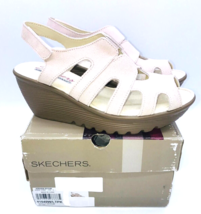 Skechers Parallel Stylin Suede Wedge Sandals- Blush /L. Pink- US 9.5W (W... - £19.81 GBP