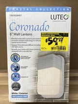 LUTEC Coastal Coronado White Outdoor Integrated LED Bulkhead Wall Lantern - $18.32