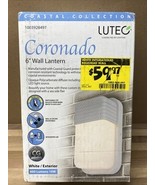 LUTEC Coastal Coronado White Outdoor Integrated LED Bulkhead Wall Lantern - $353.45 MXN
