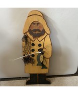 Vintage Fisherman Wooden Wall Hanging Plaque Boating Man Cave Captain 23” - $68.28 CAD