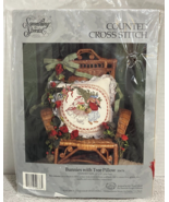 Something Special Counted Cross Stitch Kit Bunnies with Tree Pillow 1992... - £9.35 GBP