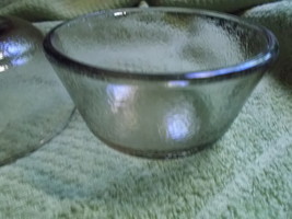 Glass Vintage (2)  Custard Cups In Smoke Color Unmarked - $19.05 CAD