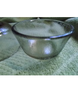 Glass Vintage (2)  Custard Cups In Smoke Color Unmarked - $19.10 CAD